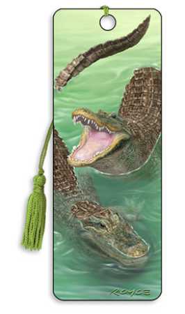 3D Lesezeichen Swamp Gators